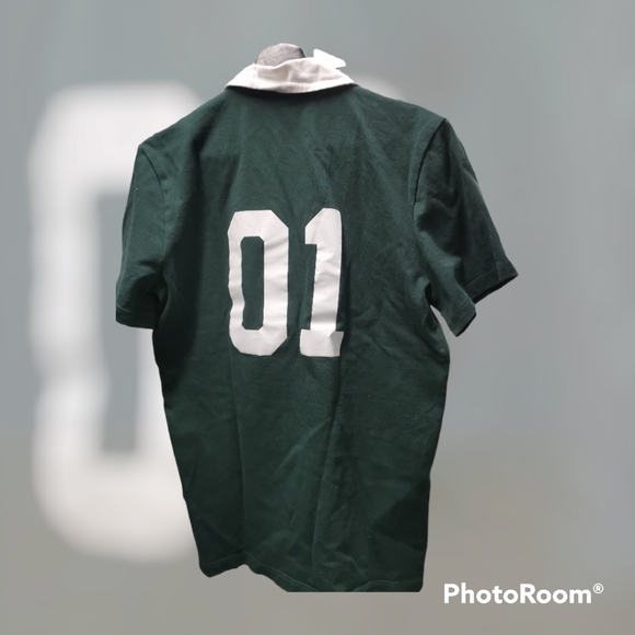 🆕💎 Rare Men's Aussiebum Short Sleeve Rugby Shirt Size Small Made In Australia - Picture 2 of 5